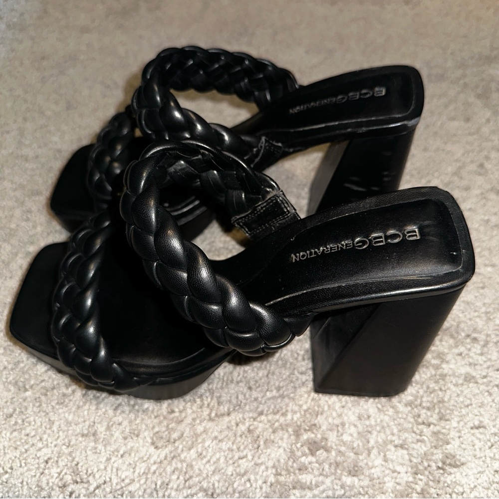 BCBGeneration Gemma Platform Sandal, Size 8, worn once